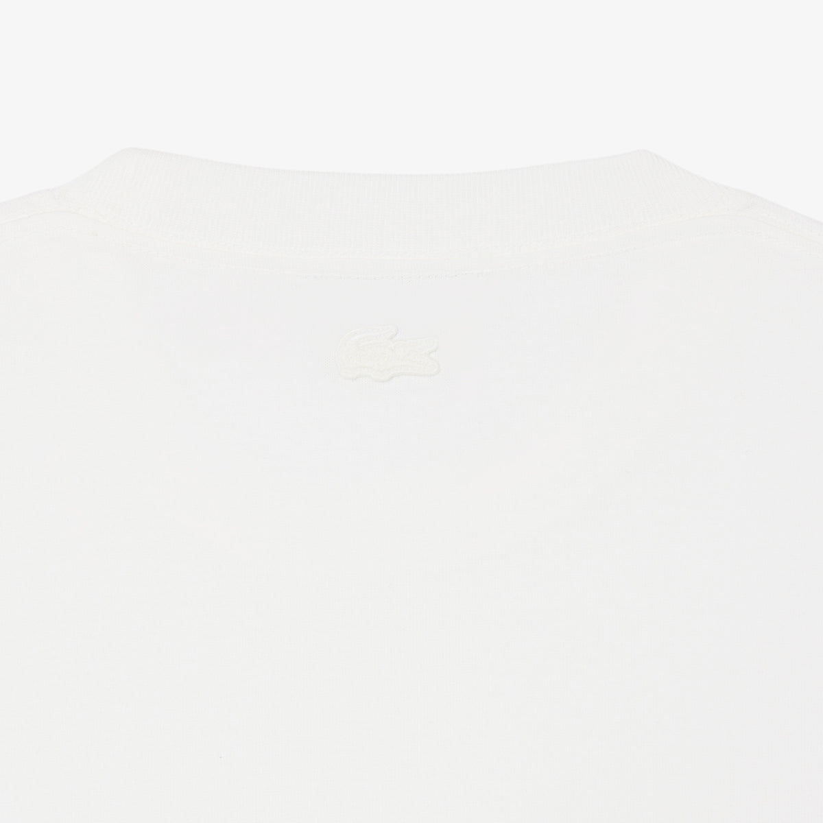 Lacoste Erkek Classic Fit Bisiklet Yaka Beyaz T-shirt