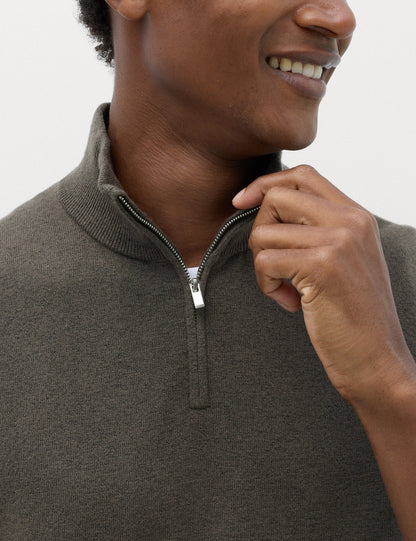Yarım Fermuarlı Sweatshirt