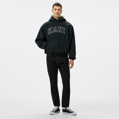 Karl Kani Serif Teddy Erkek Gri Hoodie