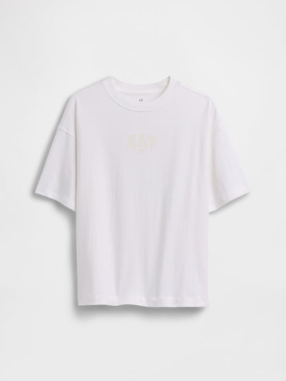 Beyaz Oversized Gap 1969 Logo T-shirt