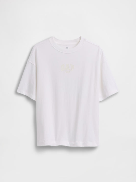 Beyaz Oversized Gap 1969 Logo T-shirt