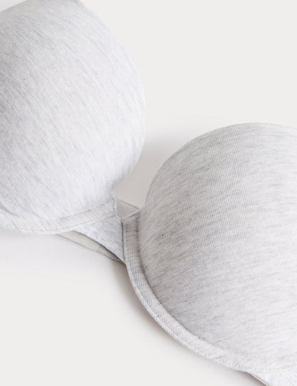 3'lü Pamuklu Push Up T-shirt Sütyeni