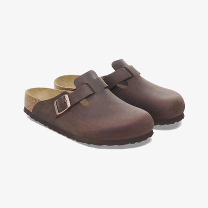 Birkenstock boston Soft Footbed Unisex Kahverengi Terlik
