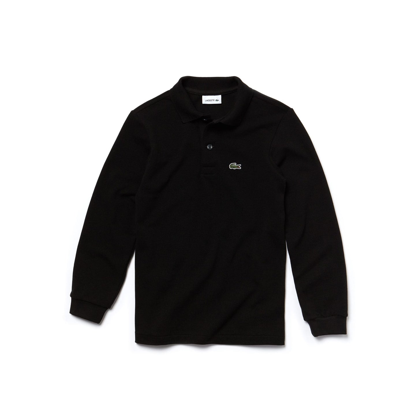 Lacoste Çocuk Uzun Kollu Siyah Polo