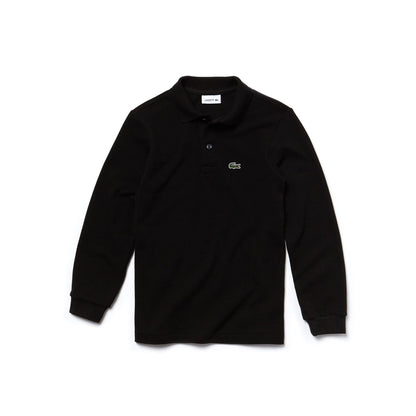 Lacoste Çocuk Uzun Kollu Siyah Polo