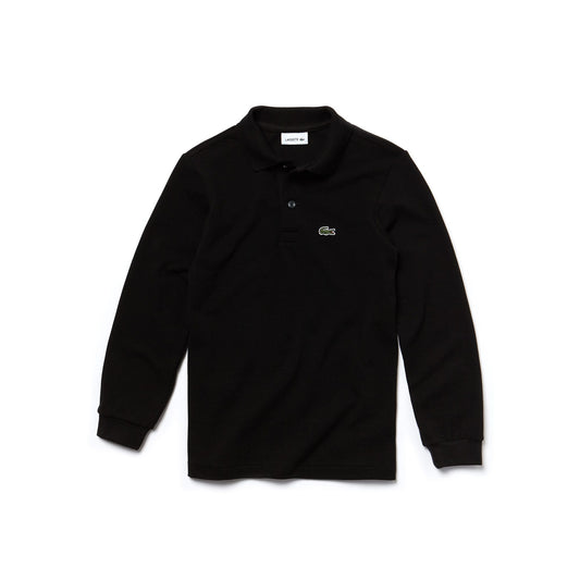 Lacoste Çocuk Uzun Kollu Siyah Polo