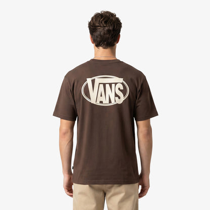 Vans Oval Logo Loose Erkek Kahverengi T-shirt