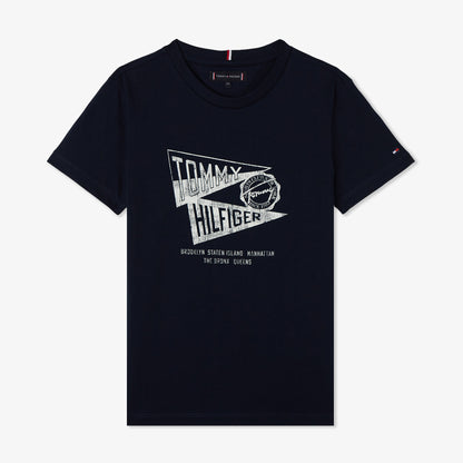 Tommy Hilfiger Effortless Çocuk Lacivert T-shirt