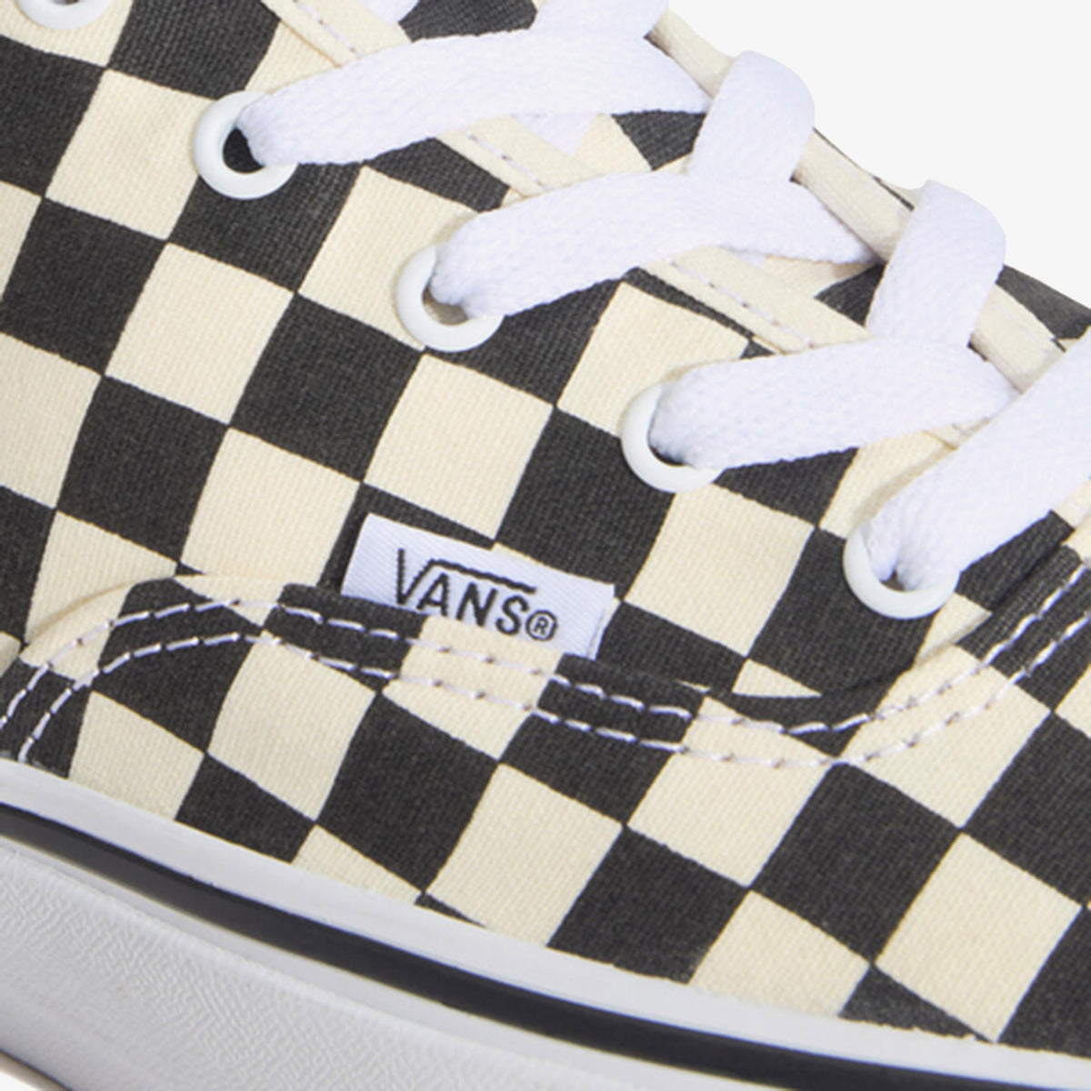 Vans Authentic Hi 2.0 Checkerboard Kadın Siyah Sneaker
