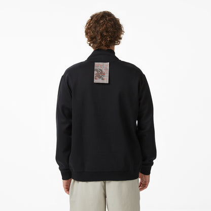 United4 Regular Fit Erkek Siyah Sweatshirt