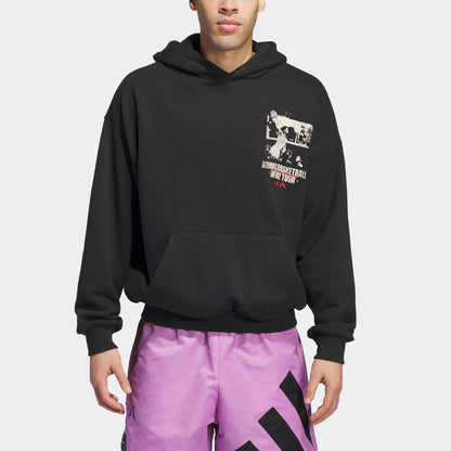 Adidas Anthony Edwards Graphic Erkek Siyah Hoodie