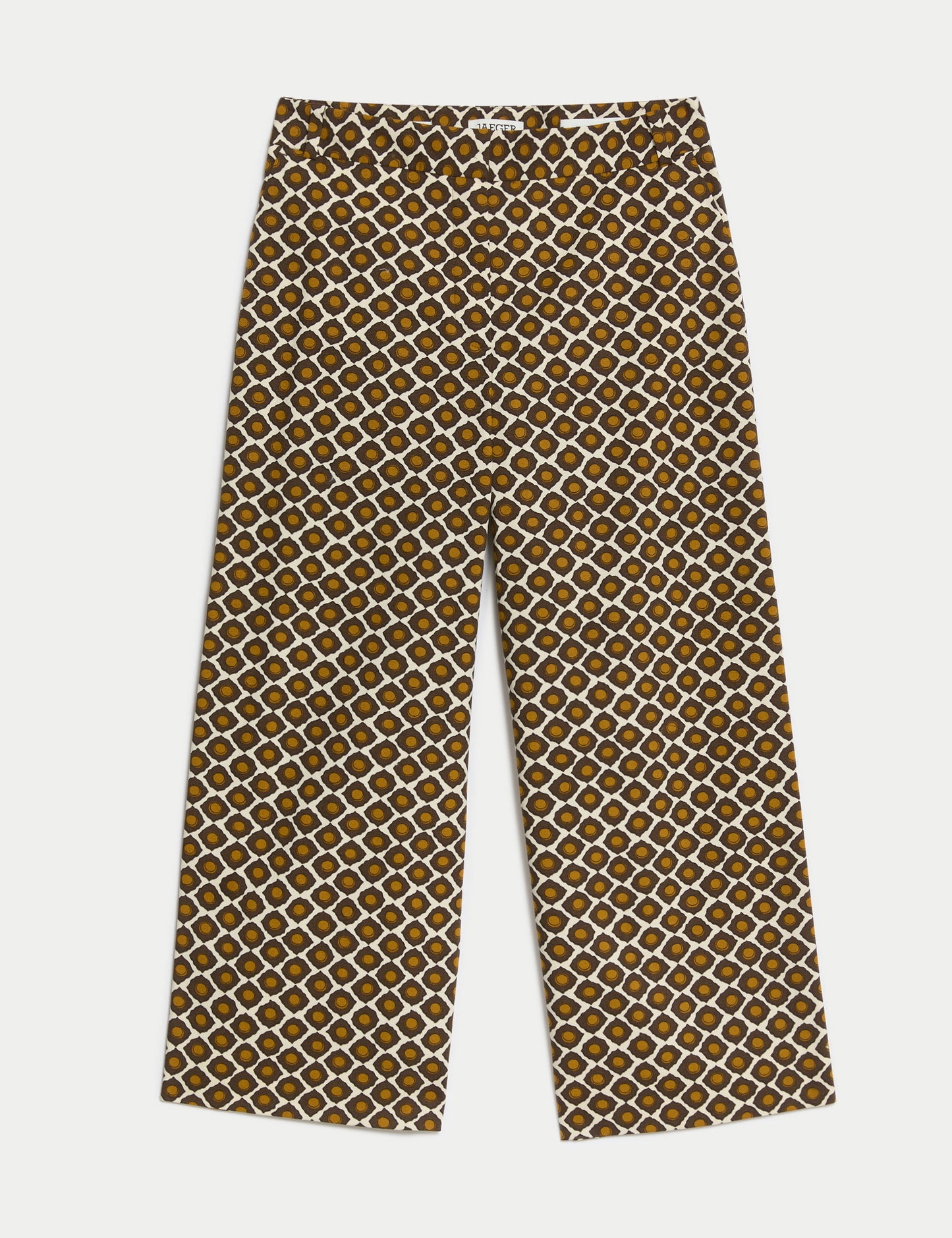 Jaeger Geometrik Desenli Wide Leg Pantolon
