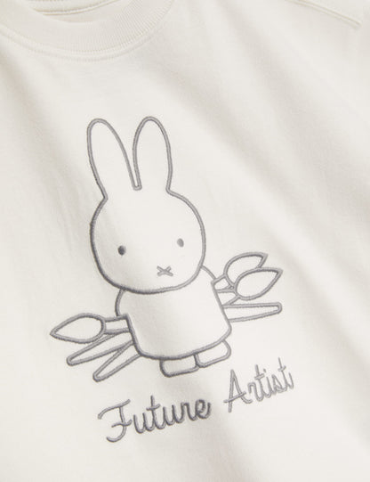 Saf Pamuklu Miffy:trade_mark: Tişörtü (1–8 Yaş)