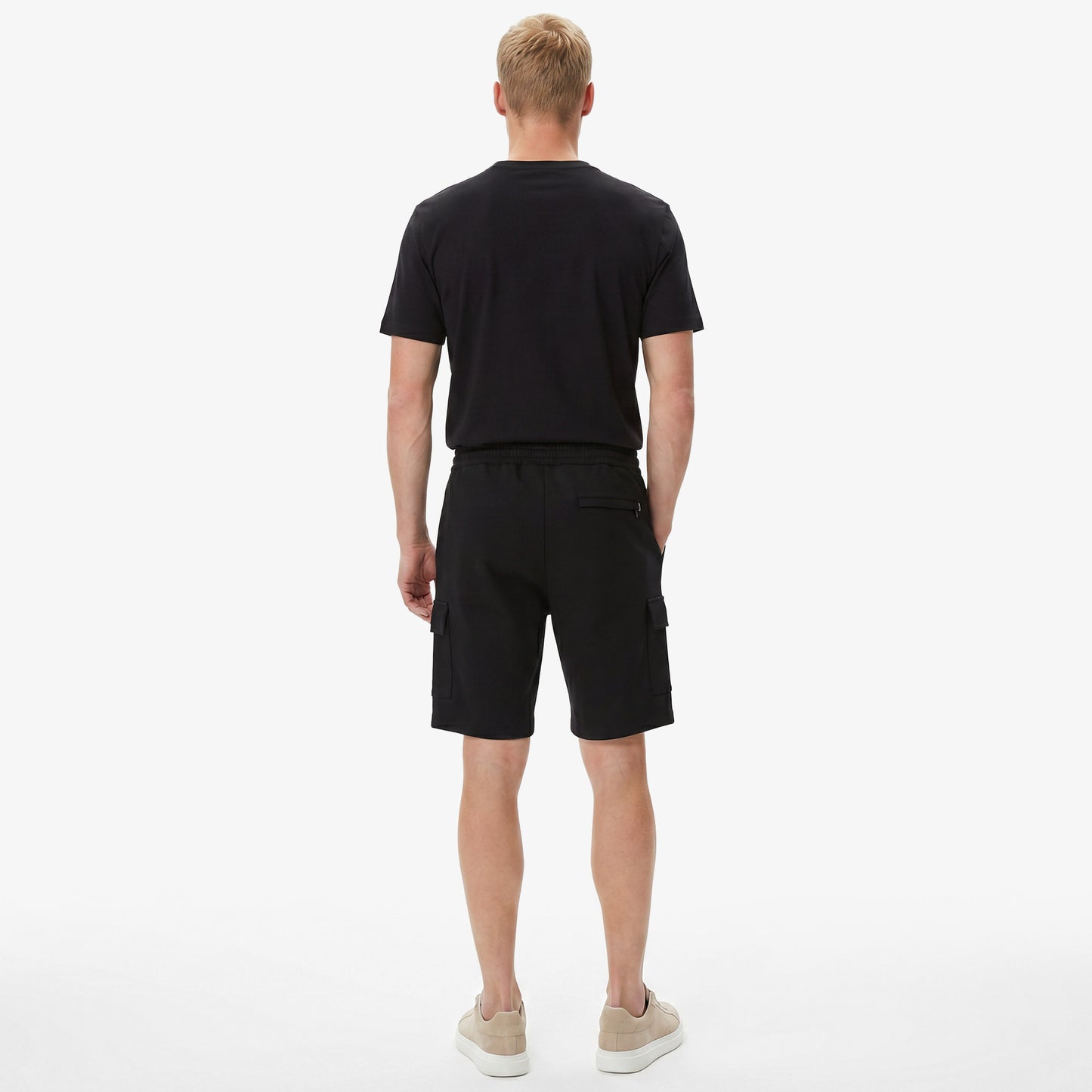 Nautica Erkek Siyah Regular Fit Kargo Şort