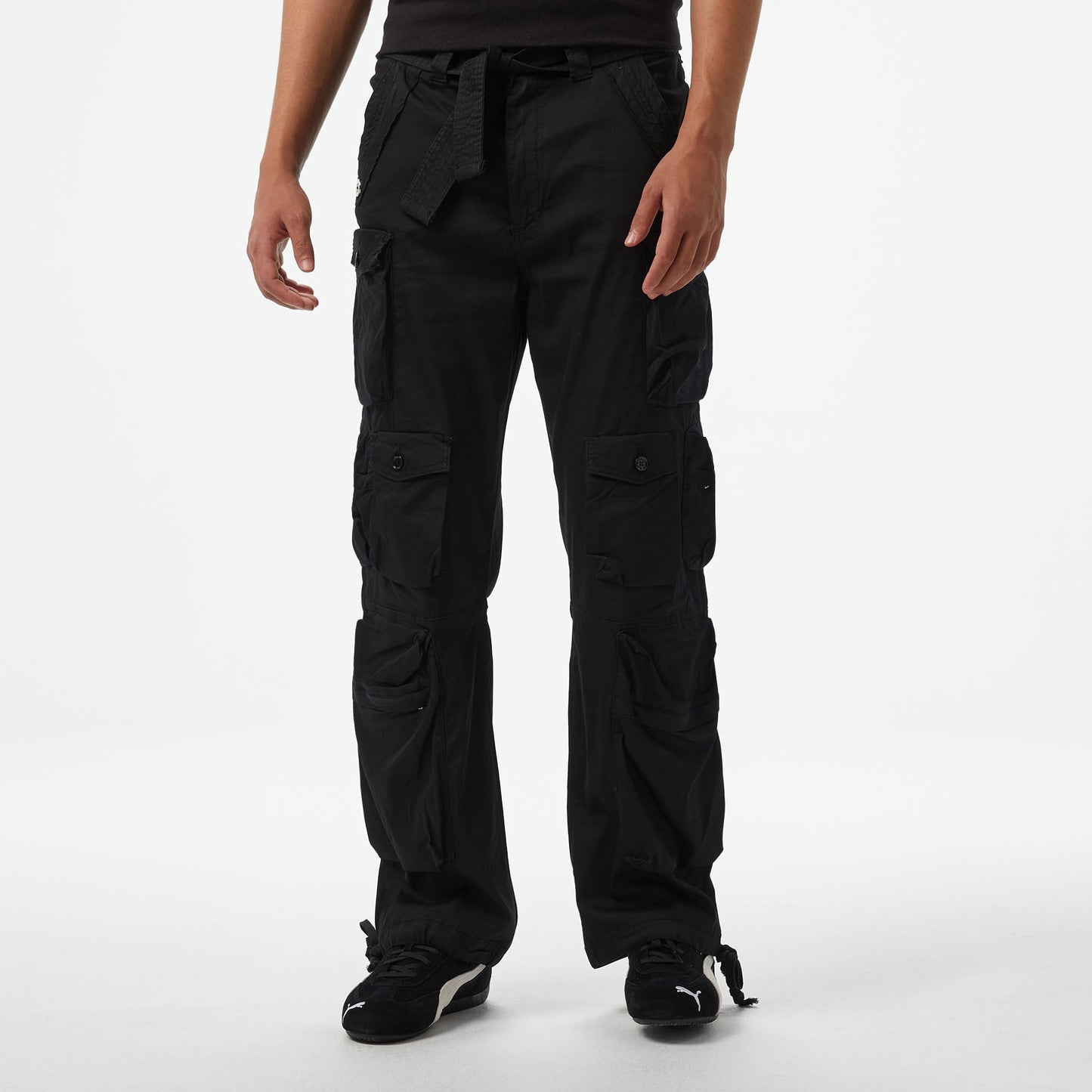 Story Of Angels Dream Logo Band Cargo Unisex Siyah Eşofman Altı