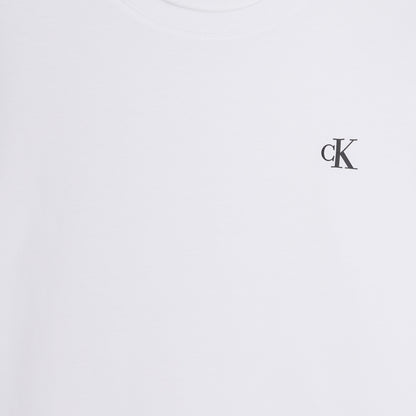 Calvin Klein 2'li Chest Mono Çocuk Siyah T-shirt