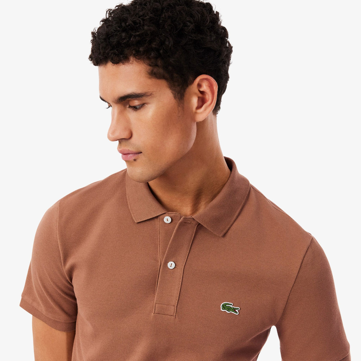 Lacoste L.12.12 Erkek Slim Fit Erkek Kahverengi Polo
