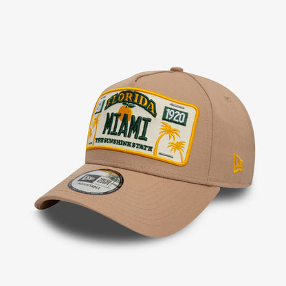 New Era Gorra License Plate 9forty Unisex Kahverengi Şapka