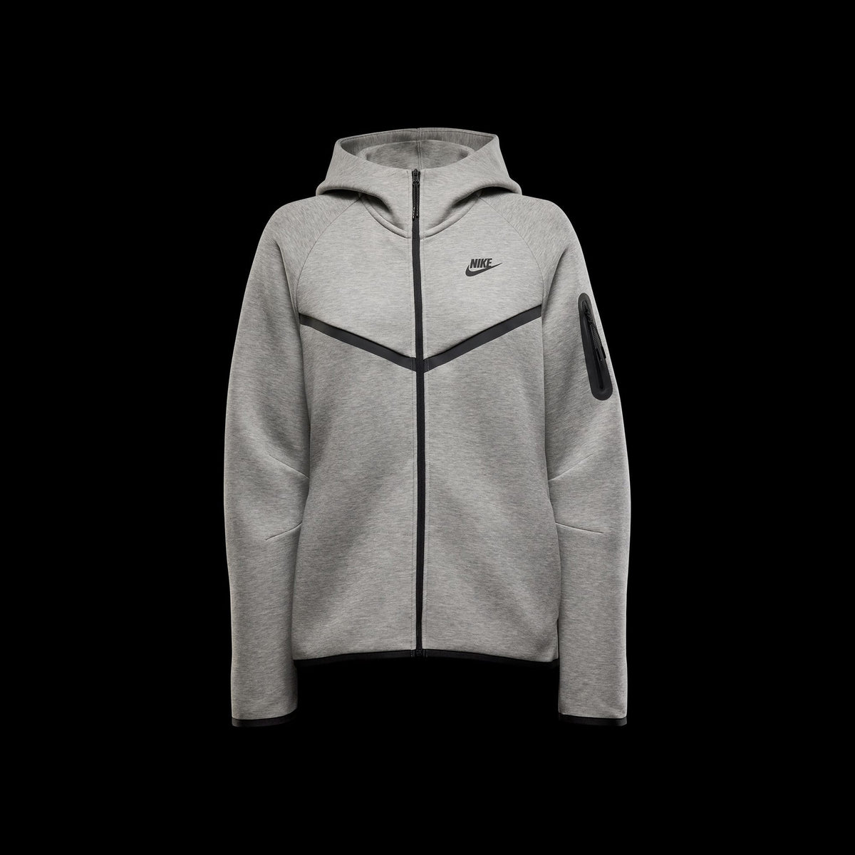 Nike Sportswear Tech Fleece Windrunner Kadın Gri Sweatshirt