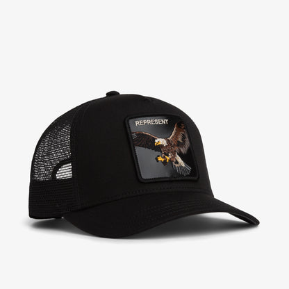 Goorin Bros Represent Eagle Trucker Unisex Siyah Şapka
