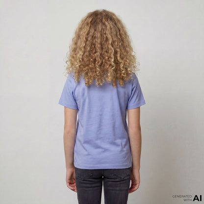 Champion Crewneck Ss Çocuk Mor T-shirt