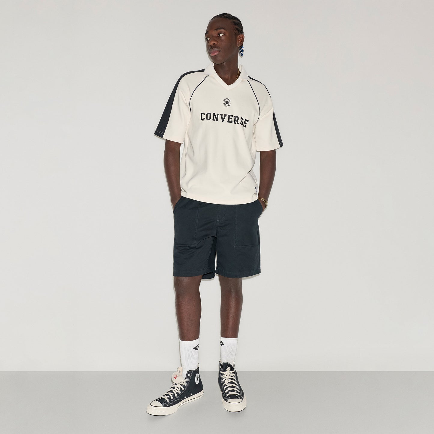 Converse Erkek Krem T-shirt