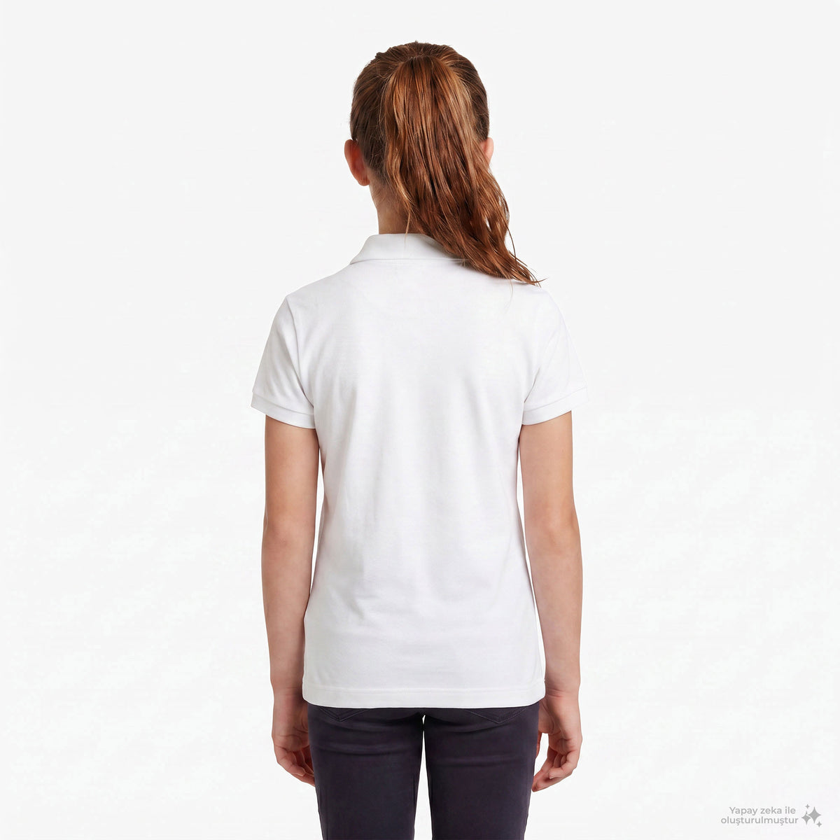 Lacoste Çocuk Baskılı Beyaz Polo