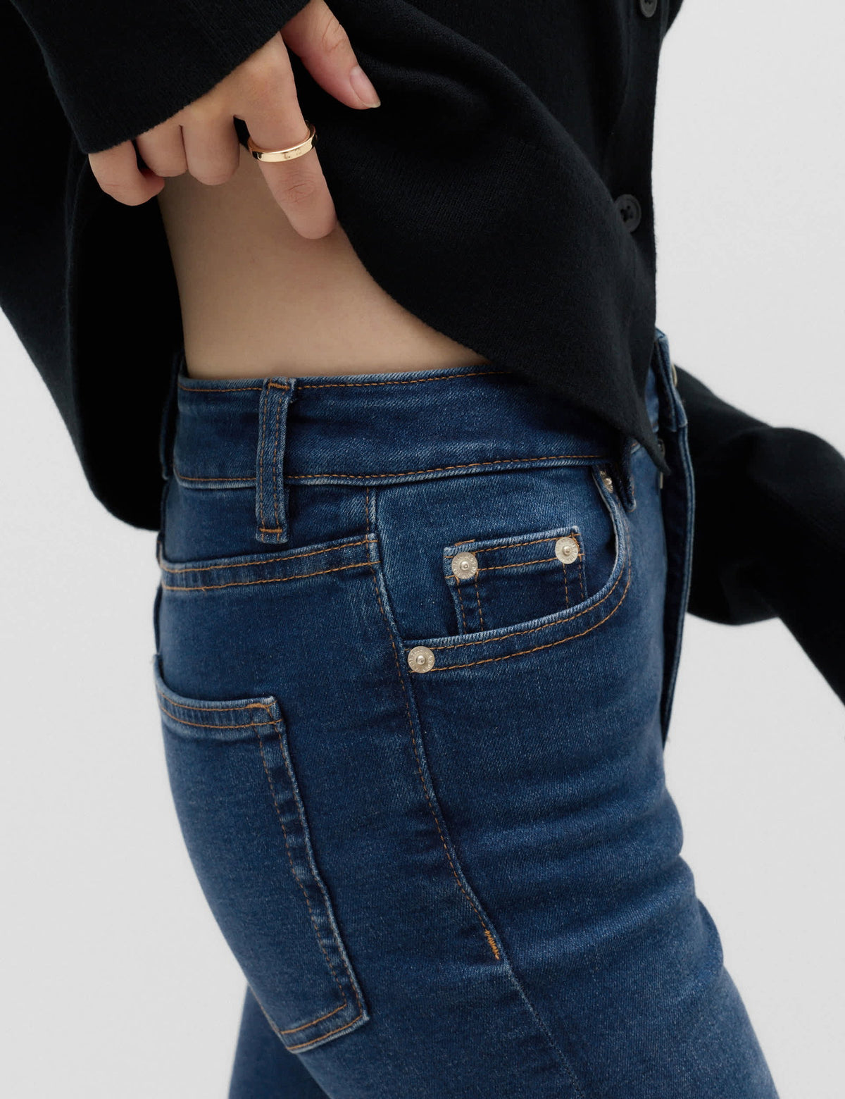 Harper Yüksek Bel Cigarette Fit Jean Pantolon
