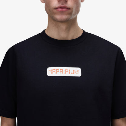 Napapijri S-sol Erkek Siyah T-shirt