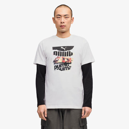 Puma Graphic Erkek Beyaz T-shirt