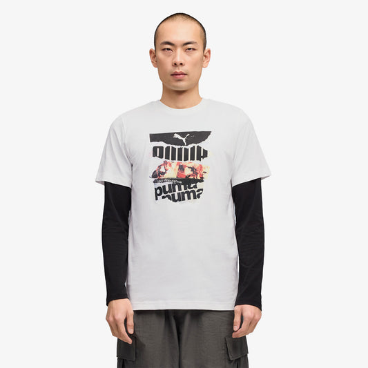 Puma Graphic Erkek Beyaz T-shirt