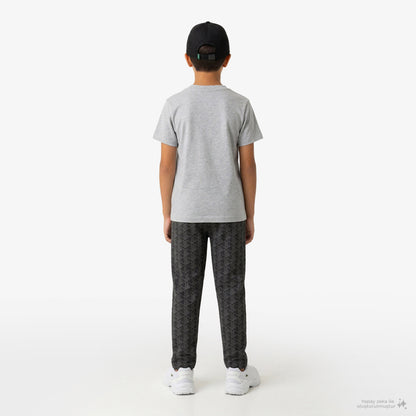 Lacoste Çocuk Monogram Siyah Eşofman Altı