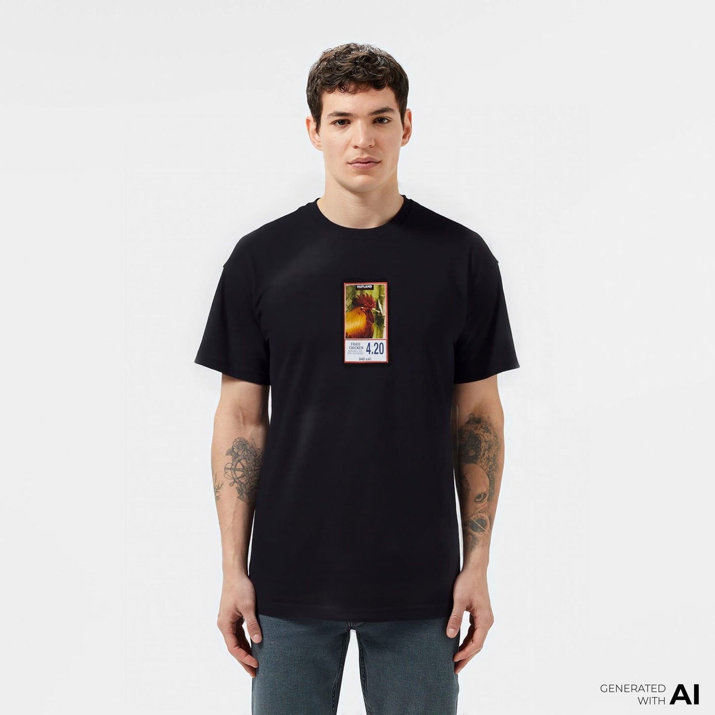 Huf Fried Erkek Siyah T-shirt