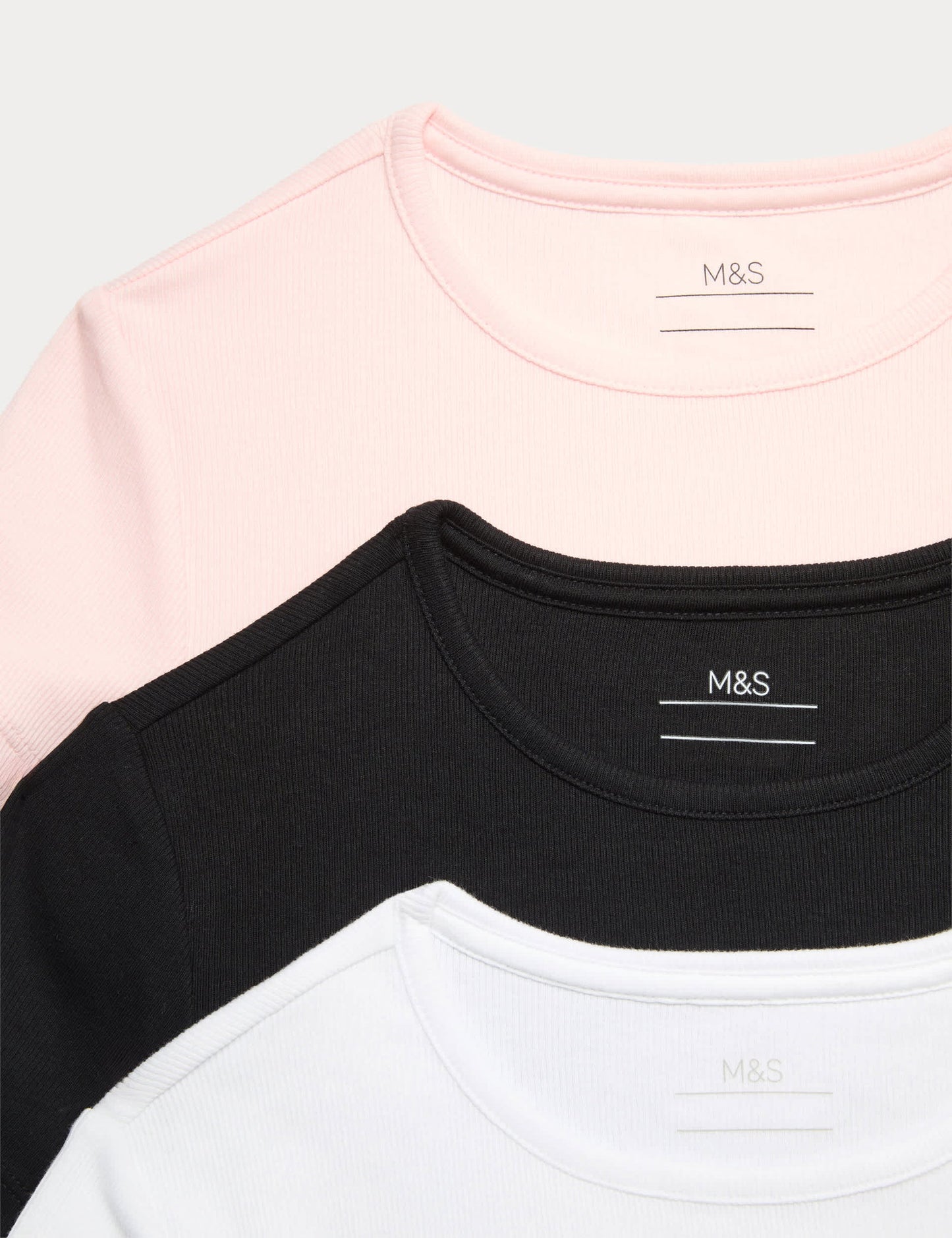 3'lü Pamuklu T-shirt