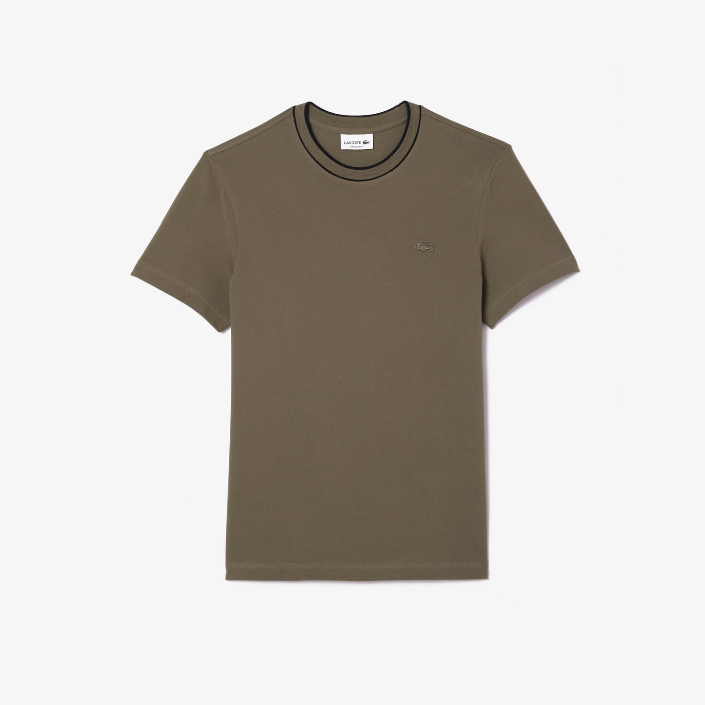Lacoste Erkek Regular Fit Bisiklet Yaka Haki T-shirt