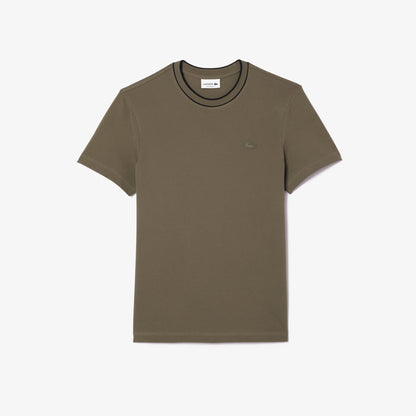 Lacoste Erkek Regular Fit Bisiklet Yaka Haki T-shirt