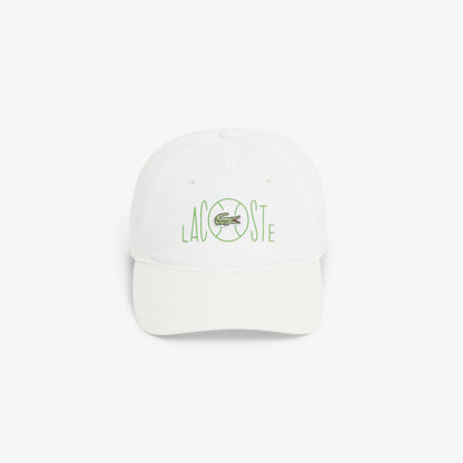 Lacoste Baskılı Unisex Beyaz Şapka