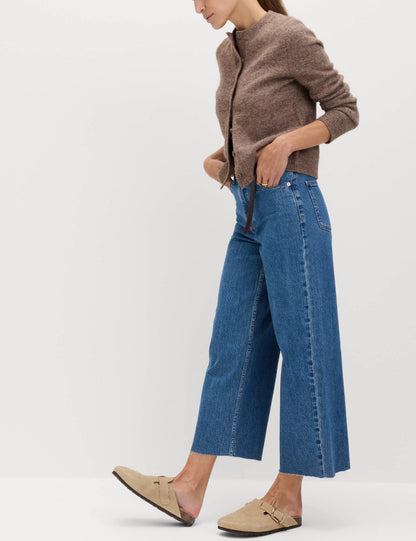 Yüksek Bel Geniş Paça Jean