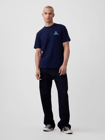 Lacivert Everyday Soft Relaxed Brannan Bear Cepli T-shirt
