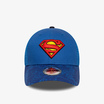 New Era Dc 9forty Trucker Supman Baz Çocuk Mavi Şapka