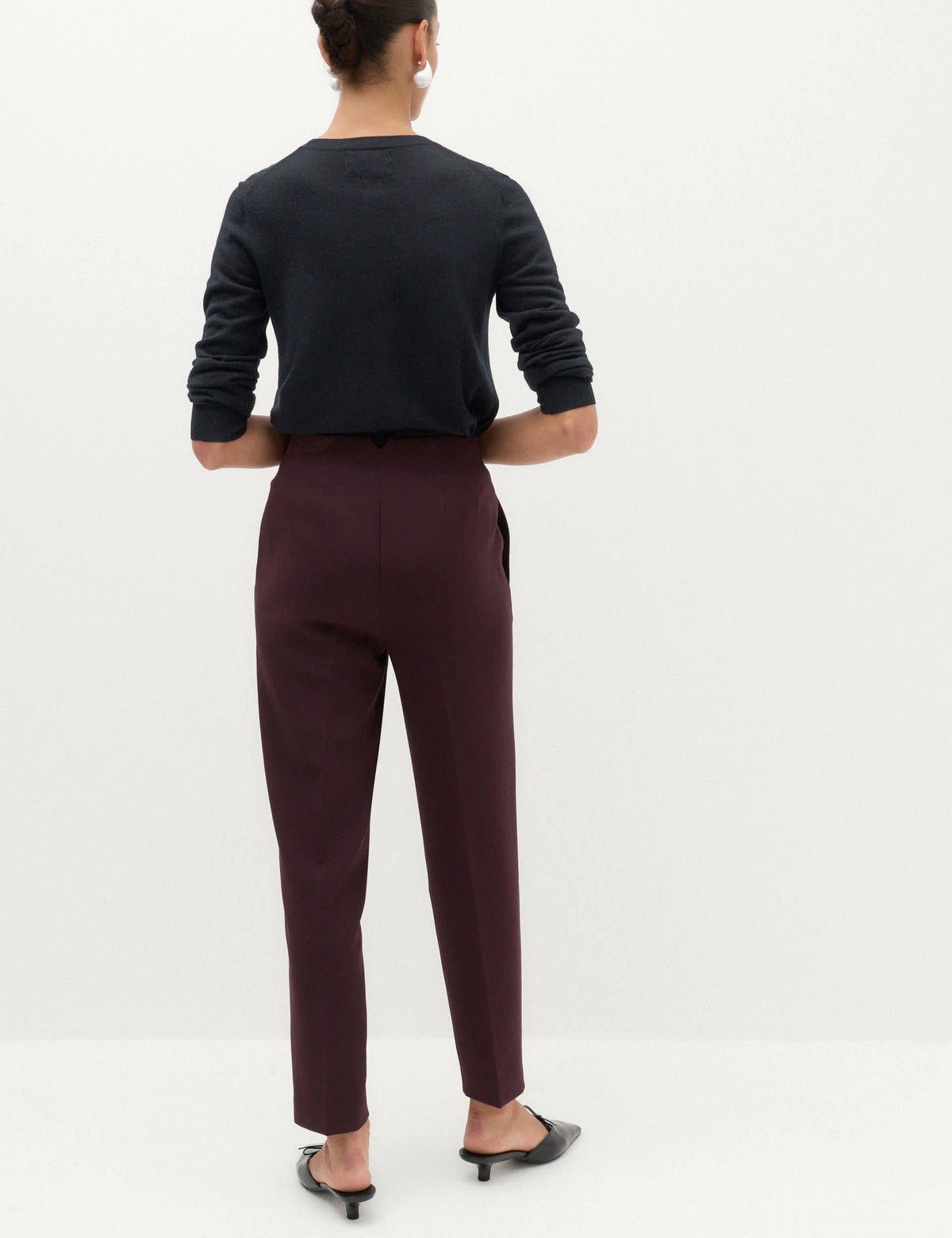 Yüksek Bel Tapered Fit Pantolon