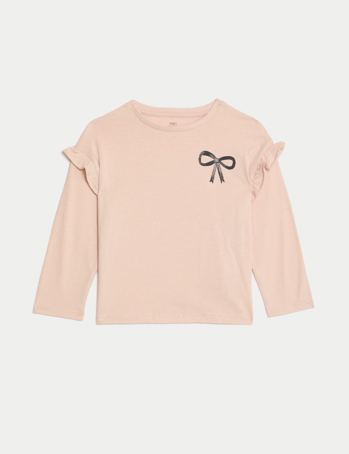 Saf Pamuklu Uzun Kollu T-shirt (2-7 Yaş)