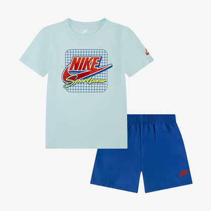 Nike Sportswear Çocuk Mavi Şort Takım