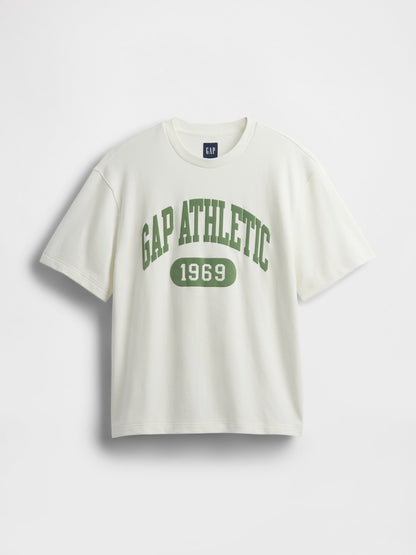 Beyaz Vintagesoft Athletic Gap Logo Sweatshirt