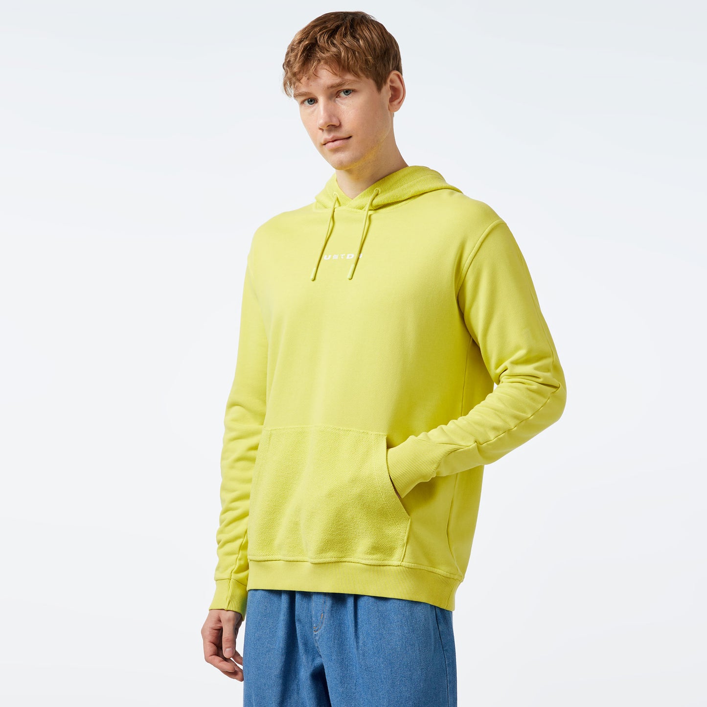 United4 Essentials Erkek Sarı Hoodie