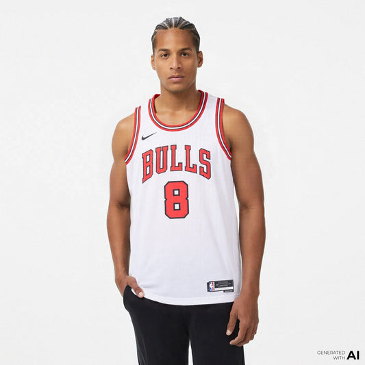 Nike Chicago Bulls Erkek Beyaz Forma
