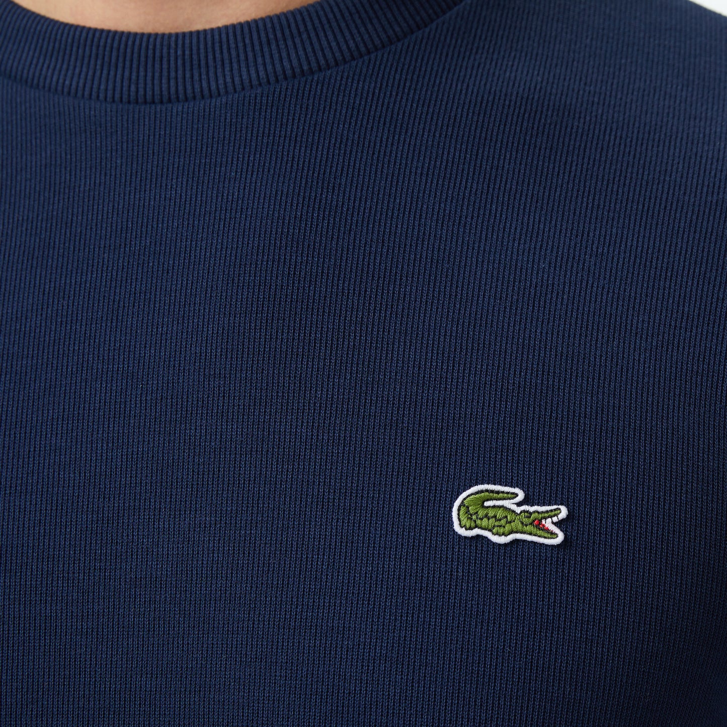 Lacoste Erkek Regular Fit Uzun Kollu Bisiklet Yaka Lacivert T-shirt
