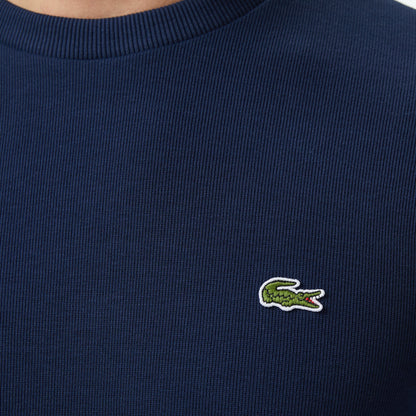 Lacoste Erkek Regular Fit Uzun Kollu Bisiklet Yaka Lacivert T-shirt