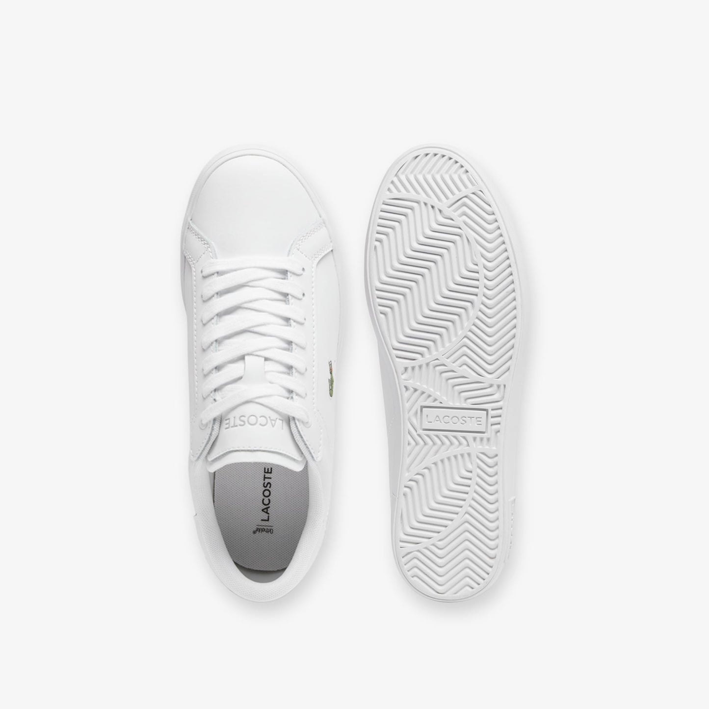 Lacoste Powercourt Leather Kadın Beyaz Sneaker