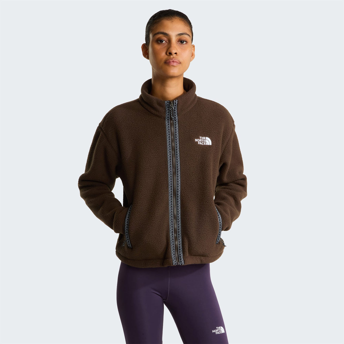 The North Face Fleeski Full-zip Kadın Kahverengi Polar